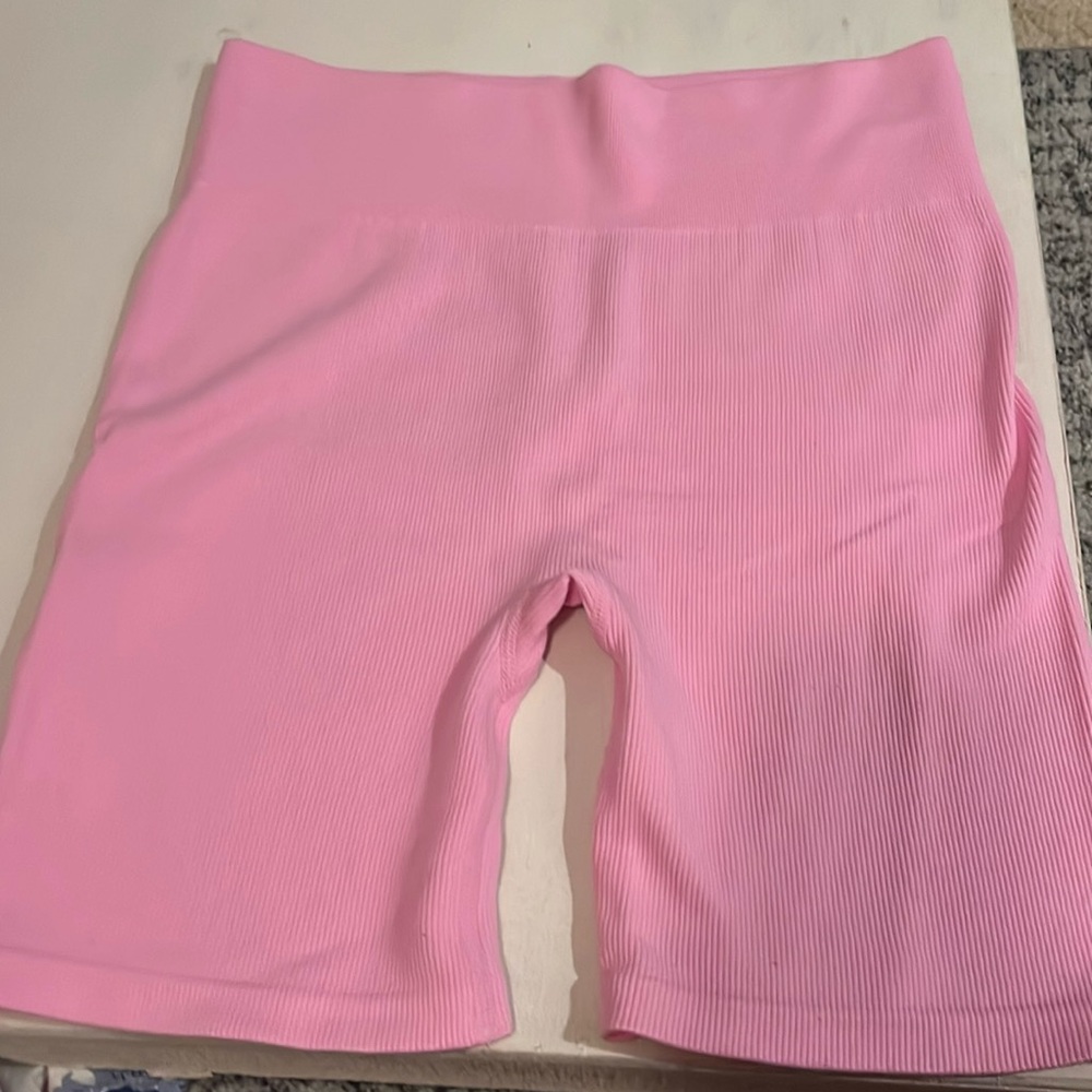 Gilly Hicks Light Pink Biker Shorts